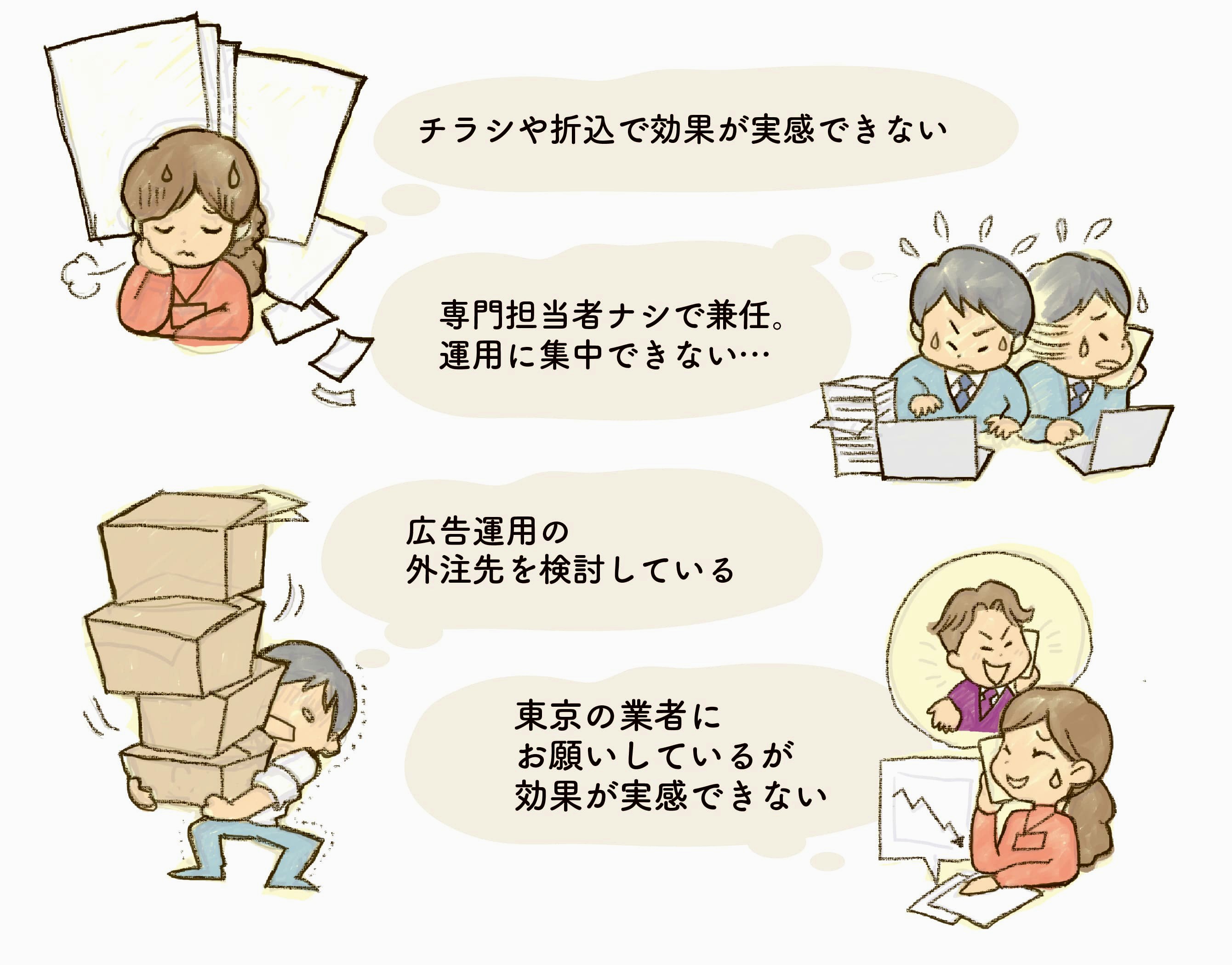 Webマーケティングのお悩み